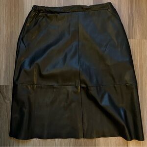Saks Fifth Avenue Faux Leather Skirt